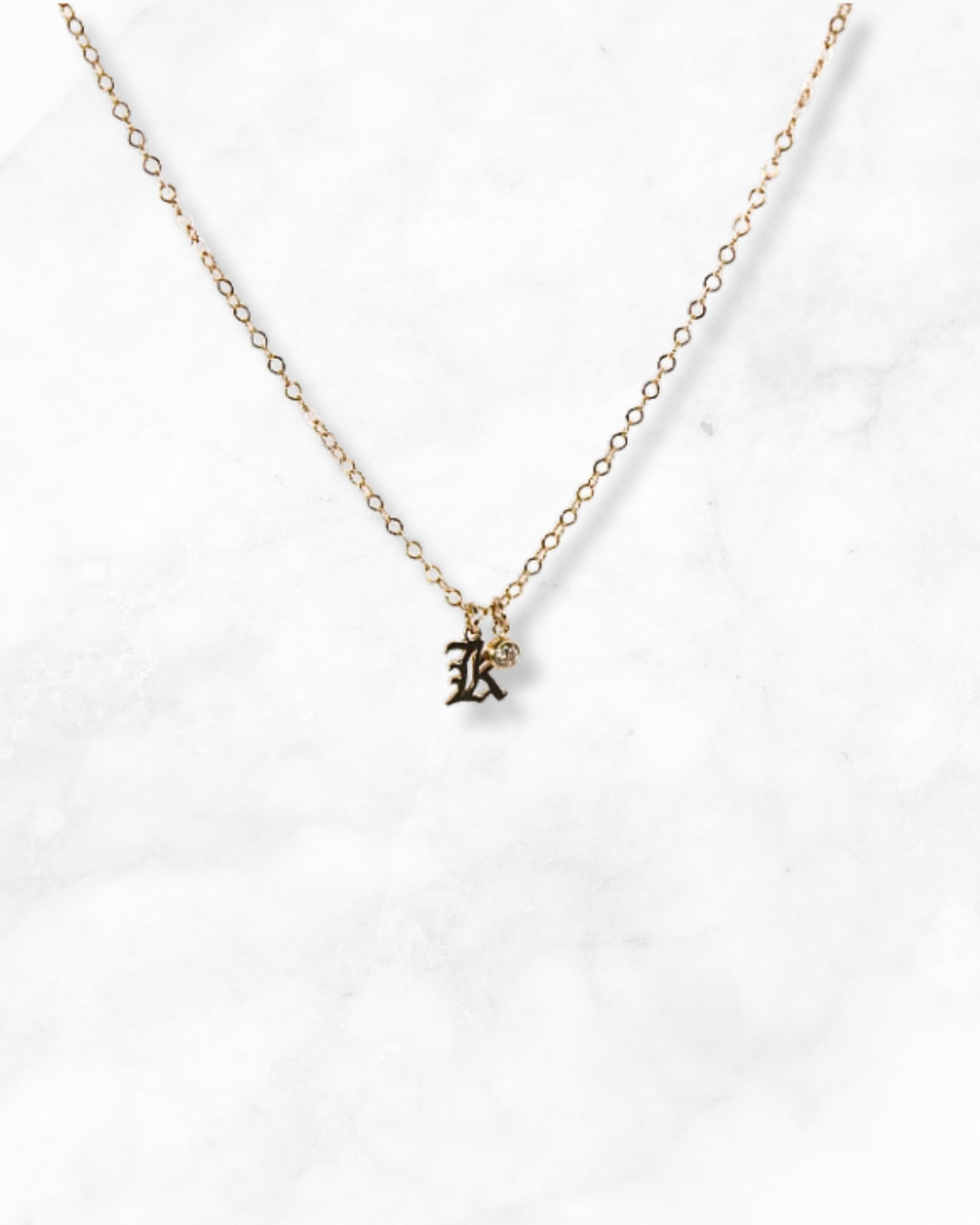 Bound Initial Necklace