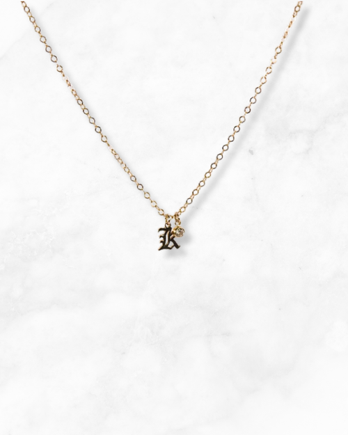 Bound Initial Necklace