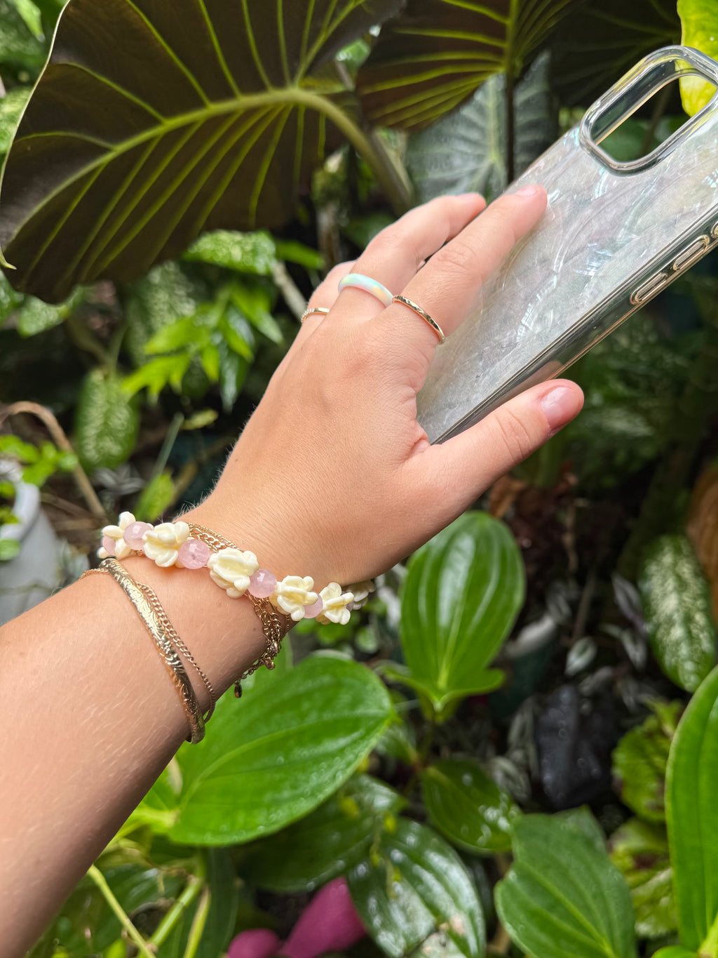 Beaded Lei Phone Wristlets
