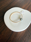 Gold Filled Baby Bangle w/ Tahtitian Pearl Size 5 14g