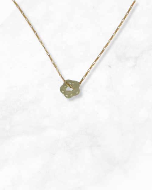 Jade Flower Necklace