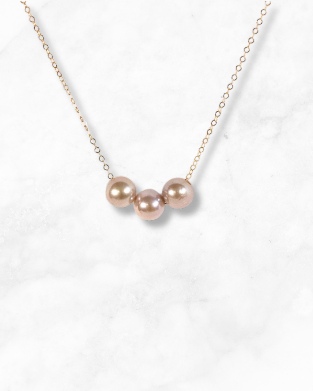 Ocean's Light Pearl Necklaces