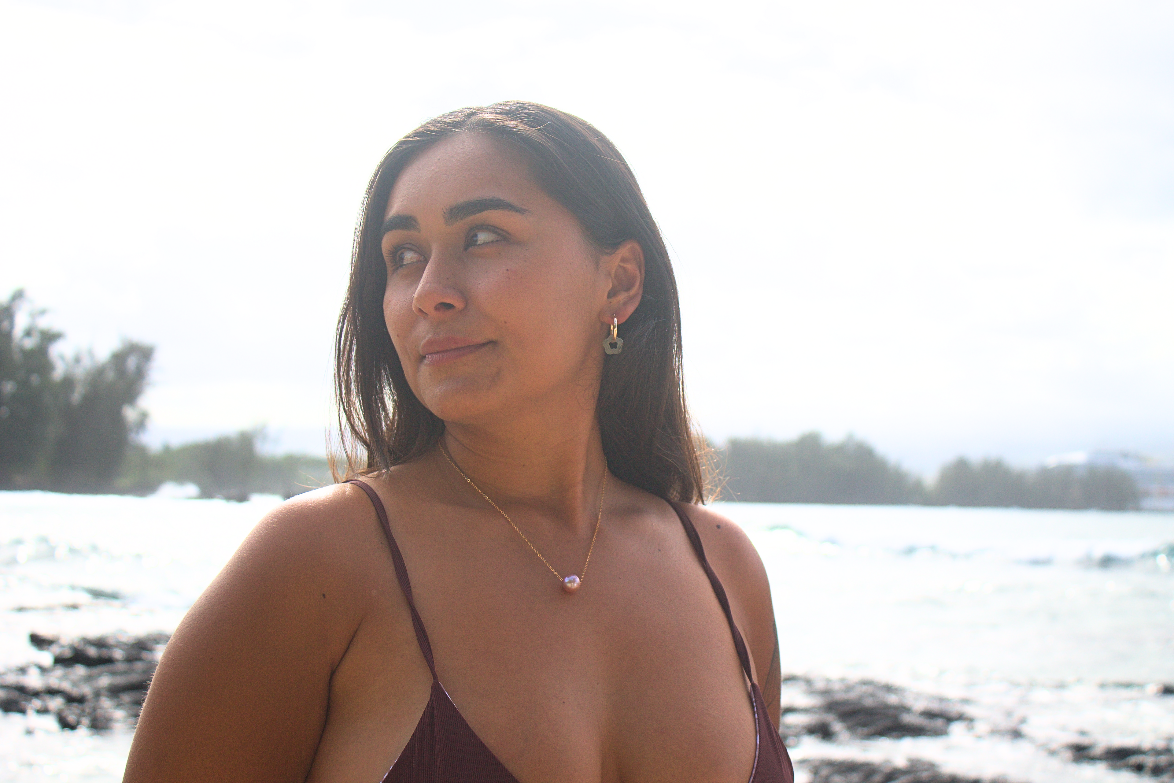 Ocean's Light Pearl Necklaces