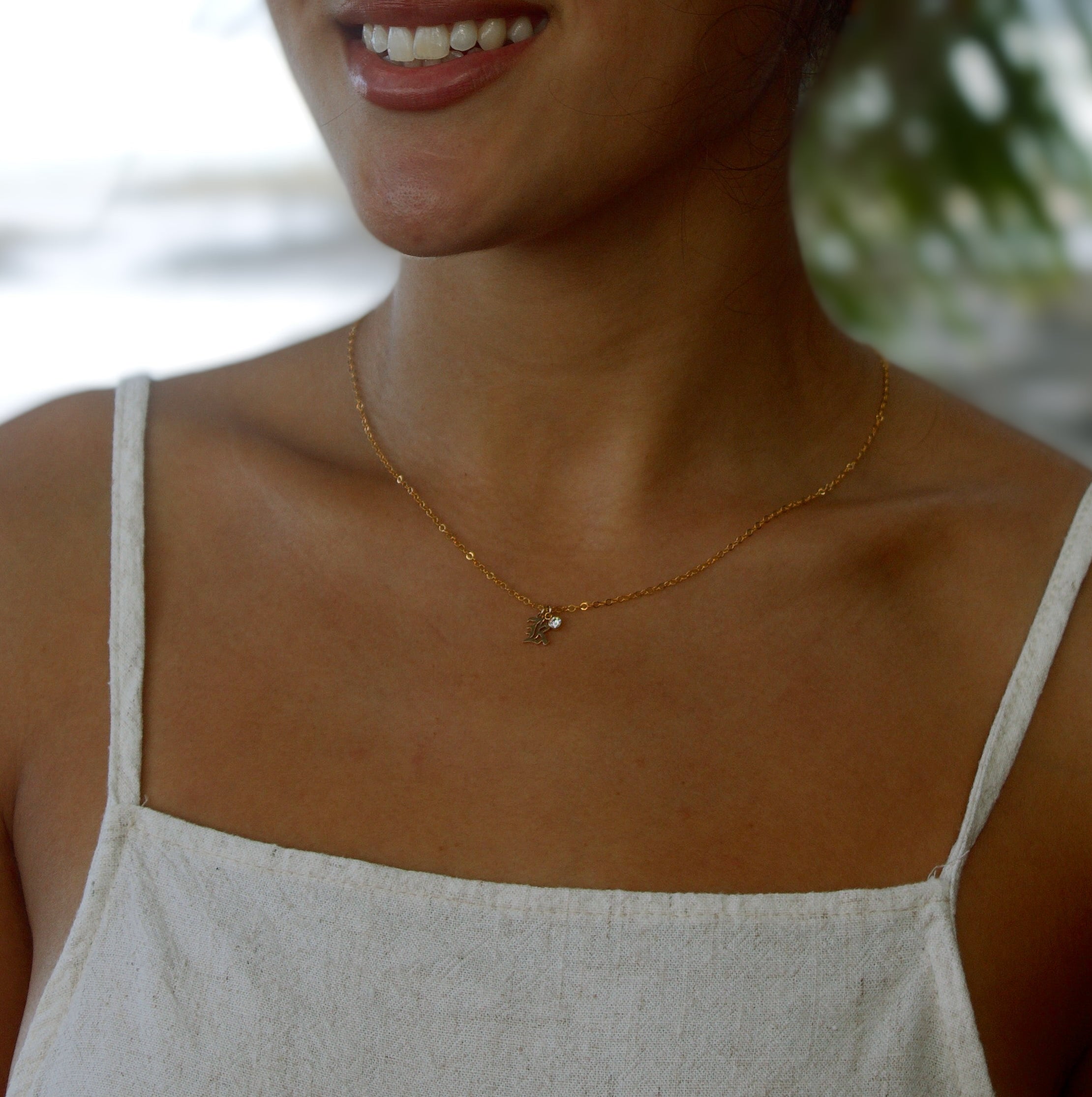 Bound Initial Necklace